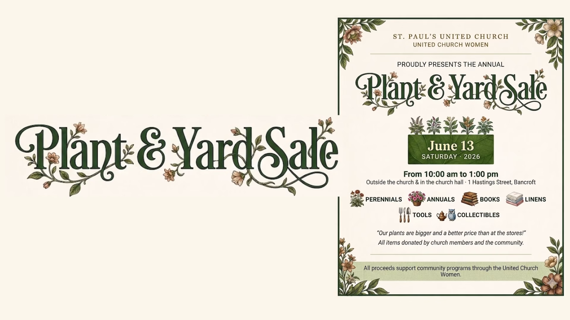 Plant Sale & Yard Sale